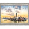 10x32 Traditional Silver Complete Wood Panoramic Frame with UV Acrylic Plexiglass, Foam Board Backing & Hardware Included view 3