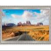 10x32 Traditional Silver Complete Wood Panoramic Frame with UV Acrylic Plexiglass, Foam Board Backing & Hardware Included view 4