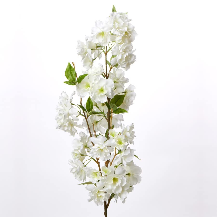 ELITE FLORAL Pack of 6 Artificial White Floral Dogwood Branch - 39 Inch Tall Faux Small Flower with Long Stems, Adjustable Design, Premium Quality, Wedding Dcor Indoor Outdoor Home Dcor