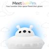 Lumipets UFO Spaceship Toddler Nightlight, Squishy Silicone Kids Lamp view 2