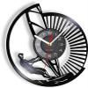 12 Inch Wall Vinyl Decorative Wall Clocks Windsurf Board Sailing Vinyl Record Wall Clock Home Decor Timepiece for Man Cave Room Sailing LP Vinyl Record Artwork Wall Clock view 1