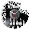 12 Inch Vinyl Record Wall Clock Penguins Quiet Non Ticking Room Wall Clock Animal Decor Rookery Shadow Art Vinyl Record Modern Hanging Clocks view 1