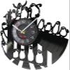 12 Inch Vinyl Record Wall Clock Penguins Quiet Non Ticking Room Wall Clock Animal Decor Rookery Shadow Art Vinyl Record Modern Hanging Clocks view 2