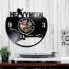 12 Inch Vinyl Wall Clock Heavy Metal Rock N Roll Music Vinyl Clock Guitar Wall Clock Musical Instrument 3D Wall Clock Handmade Pub Wall Decor view 2