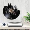 Vinyl Record Wall Clocks 12 Inch Bicycle Modern Record Silent Quartz Wall Clock Home Decor Skating Hanging Clock Biker Cyclist Skater Sports Lover Gift view 4