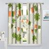Happy St.Patrick's Day Curtains,Green Shamrock Leaf Irish Good Lucky,Blackout Rod Pocket Window Drapes 2 Panel Set for Living Room Bedroom Kitchen Bathroom Decor W63xL63in view 3