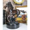1 Pcs Bronze Electroplated Wild West Galloping Horse Statue 10.5" L Equestrian Steed view 1