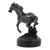 1 Pcs Bronze Electroplated Wild West Galloping Horse Statue 10.5" L Equestrian Steed view 3