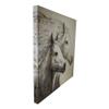 1 Pcs Rustic Country Western 2 Running Horses Canvas Picture Wooden Frame 24"X24" view 4