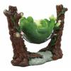 1 Pcs Lazy Day Fat Frog Sleeping On Hammock Statue For Storybook Tale Animal view 4