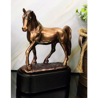 1 Pcs Western Tennessee Walking Horse Model Stallion 7"Tall Figurine With Trophy Base