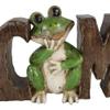 1 Pcs 18"L Green Frog Welcome Word Art Sign Wall Plaque Or Desktop Figurine view 2