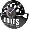 12" Vinyl Wall Clock Dart Game Pub Vinyl Record Wall Clock Man Cave Game Room Decorative Retro Wall Clock Dart Board Bar Nightclub view 2