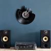 12 Inch Wall Clock Round Mountain Bike Vinyl Record Wall Clock Bicycle Cycling Retro Timepiece Wall Clock Travel Hiking Adventure Clock view 3