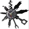 12 Inch Wall Clock Silent Non Ticking Auto Repair Shop Wall Sign Decorative Modern Wall Clock Auto Mechanic Service Shop Vinyl Record Clock Garage Home Improvement Gift view 2
