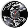 12 Inch Round Panther Vinyl CD Wall Clock Jungle Animals Home Decor Clock Wildlife Repurposed Album Vinyl Record Wall Clock view 1