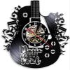 12 Inch Vinyl Wall Clock Music is Soul Vinyl Record Wall Clock Guitar Art Decorative Clock 3D Wall Clocks Musical Instrument Wall Decor for Room view 1