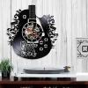 12 Inch Vinyl Wall Clock Music is Soul Vinyl Record Wall Clock Guitar Art Decorative Clock 3D Wall Clocks Musical Instrument Wall Decor for Room view 2