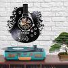 12 Inch Vinyl Wall Clock Music is Soul Vinyl Record Wall Clock Guitar Art Decorative Clock 3D Wall Clocks Musical Instrument Wall Decor for Room view 3