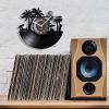 12 Inch Wall Vinyl Decorative Wall Clocks Summer Palm Tree Beach Sunset Landscape Vinyl Record Wall Clock Retro Album Laser Cut Crafts Art Surfing Quiet Q view 4