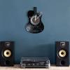 12 Inch Wall Clock Vinyl Decorative Wall Clock Guitar Music Notes Vinyl Record Wall Clock for Rock Band Music Studio Album Art Guitarist Home Decor Wall Clock view 3