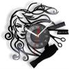 12 Inch Wall Clock Round Hairdressing Beauty Salon Vinyl Record Wall Clock Hairdresser Salon Barber Shop Retro Black Wall Clock Hairdresser Gift for Woman view 1