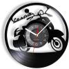 12 Inch Wall Clock Silent Non Ticking Retro Motorcycle Scooter Vinyl Record Wall Clock Biker Mechanic Home Decor Clocks Silent Quartz Clock Motorcycle Wall Art view 1