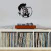 12 Inch Vinyl Wall Clock Fishbowl Wall Clock Real Vinyl Record Cat Catching Fish Vivid Vinyl LP Record Wall Clock Laser Cut Crafts Art Decor view 3