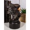 1 Pcs Patriotic American Bald Eagle Bust Bronze Electroplated Resin Figurine With Base view 1