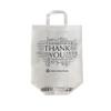 JET PAPER BAGS - 13.5x7.7x15.5 [10 Pcs] Large Non-Woven White Shopping Bags with Multilingual Thank You Print Prime for Takeout, Grocery, Retail, Weddings - Recyclable (White 10 Pcs Count) view 1