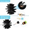 chimney sweep kit Chimney Brush Rod Kit, Electrical Rotary Drill Drive Sweeping Cleaning Tool Kits With Nylon Flexible Rods, Clean From The Bottom Up, Safe On All Fireplace Chimneys & Wood Burning Sto view 2