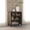 GOLINPEILO Storage Cabinet Gray 28.3"x14.2"x32.3" Metal and MDF, Weight-47.07 LBS view 1