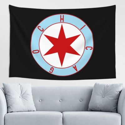 SwpWab Chicago Red Stars Home Decoration Tapestries Placed In The Living Room Bedroom Keep Full Load