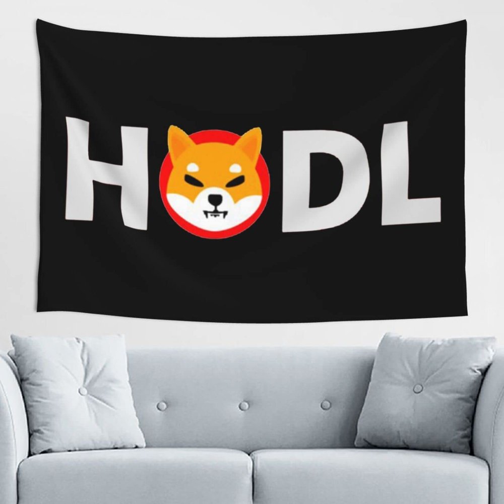 Shiba Inu Token Shib Coin Home Decoration Tapestries Placed In The Living Room Bedroom Keep Full Load