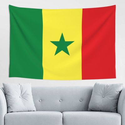 Flag of Senegal Home Decoration Tapestries Placed In The Living Room Bedroom Keep Full Load