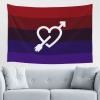 SwpWab LGBT Pride Love is Love Flag Home Decoration Tapestries Placed In The Living Room Bedroom Keep Full Load view 1