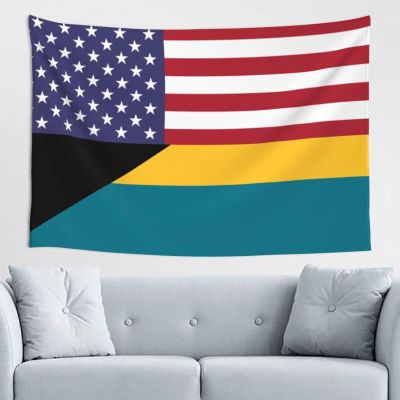SwpWab America Bahamas Friendship Flag Home Decoration Tapestries Placed In The Living Room Bedroom Keep Full Load