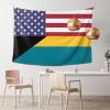SwpWab America Bahamas Friendship Flag Home Decoration Tapestries Placed In The Living Room Bedroom Keep Full Load view 2