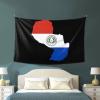 SwpWab Paraguay Flag Map Home Decoration Tapestries Placed In The Living Room Bedroom Keep Full Load view 4