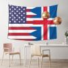 SwpWab America Iceland Friendship Flag Home Decoration Tapestries Placed In The Living Room Bedroom Keep Full Load view 2
