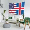 SwpWab America Iceland Friendship Flag Home Decoration Tapestries Placed In The Living Room Bedroom Keep Full Load view 3