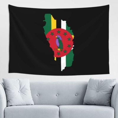 SwpWab Flag of Dominica Home Decoration Tapestries Placed In The Living Room Bedroom Keep Full Load