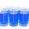 12 Blue Color Unscented Mineral Oil Based Candle Votives up to 25 Hour Each Home, Special Events and Gifts by The Gel Candle Company view 2