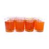 12 Orange Color Unscented Mineral Oil Based Candle Votives up to 25 Hour Each Home, Special Events and Gifts by The Gel Candle Company view 1