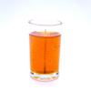 12 Orange Color Unscented Mineral Oil Based Candle Votives up to 25 Hour Each Home, Special Events and Gifts by The Gel Candle Company view 4