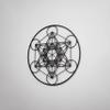 Colorfull Worlds Metatron Cube Metal Wall Art, Sacred Geometry Wall Decor, Modern Home and Office Wall Decor Gift for New Year, Christmas or Housewarming (36" x 36" | Black) view 2