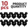 10 PCS Black Bear Head Foil Balloons for Kids 24" Panda Mylar Balloons for 1st Birthday Bear Head for Kids Party Decoration and Birthday Party Supplies view 2