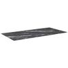 vidaXL - 39.4"x19.7" Black Table Top, Tempered Glass with Marble Design, Perfect for Dining Tables, Coffee Tables and Garden Tables view 3