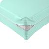 Velosso 1 Piece Striped Zipper Mattress Cover Only California King Size 8" Pocket Sold Separately 1000 Thread Count 100% Egyptian Cotton, Aqua Blue view 1
