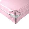 Velosso 1 Piece Striped Zipper Mattress Cover Only Twin Size 6" Pocket Sold Separately 1000 Thread Count 100% Egyptian Cotton, Light Pink view 1